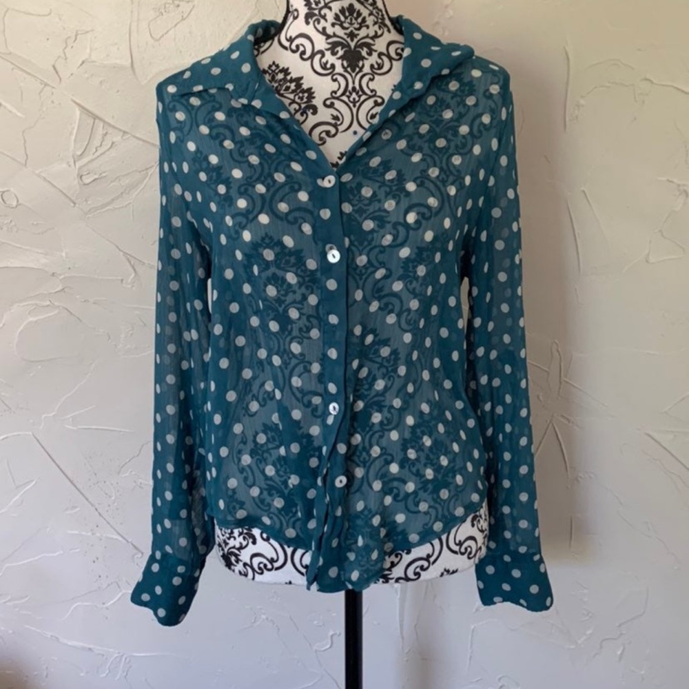Cute see thru blouse
